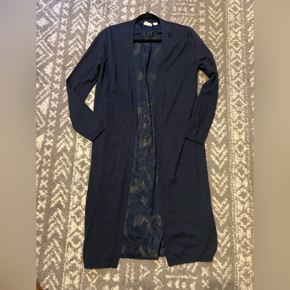 OC by Oleg Cassini Navy Blue Cardigan size XS (i123) - Picture 7 of 11
